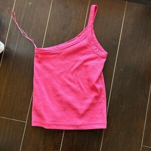Mango one shoulder tank top
